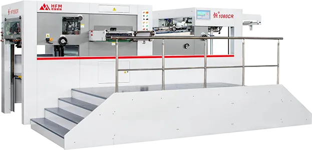 Máquina de corte e vinco plana automática