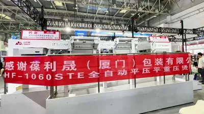 Máquina de corte plana para caixas de presente