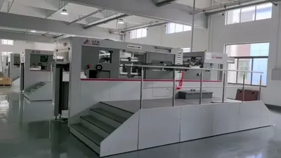 Máquina de corte plana para caixas de alimentos