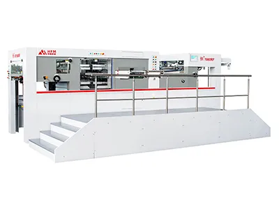Máquina de corte e vinco plana automática com unidade de descarte (até 700 ton)