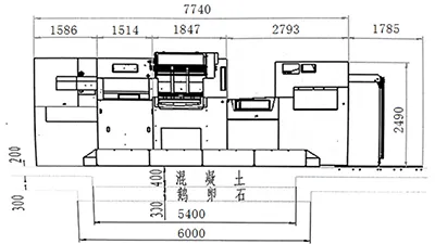 Máquina de corte e vinco plana automática com hot stamping (até 700 ton)